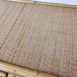 Rattan chest of drawers and woven wicker