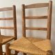 Lot de 6 chaises en orne et paille