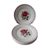 Lot de 6 assiettes plates Badonviller années 30-40