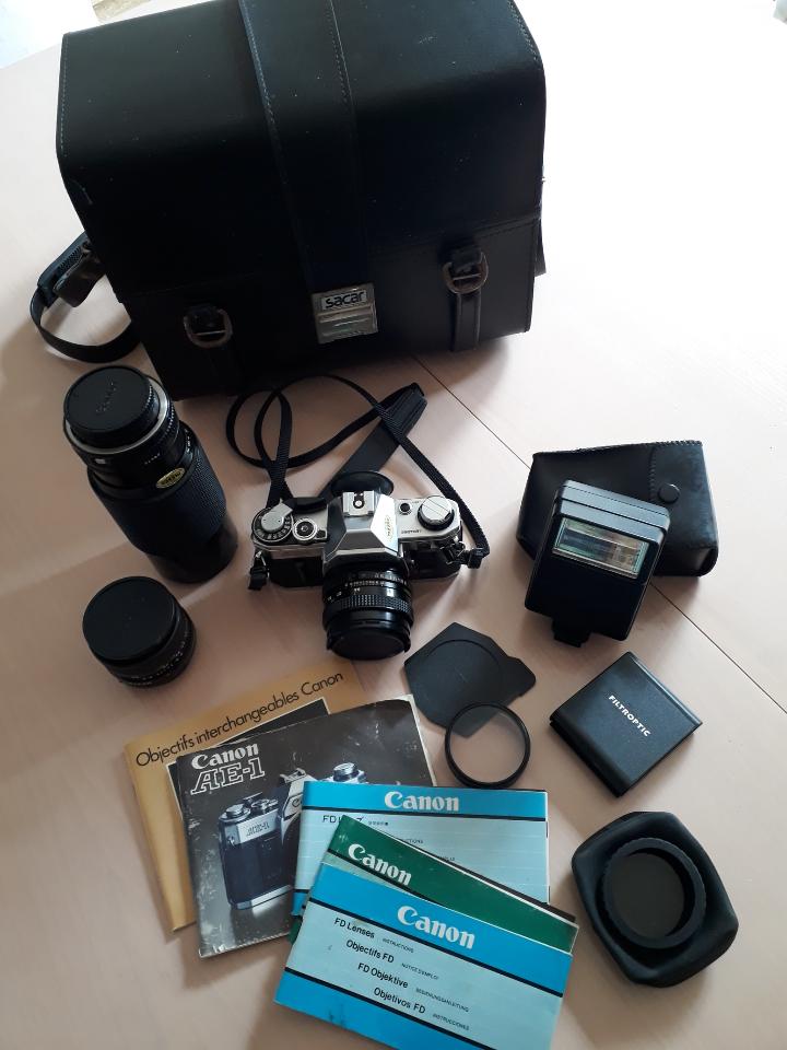 Canon ae-1 film camera