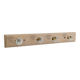 Vintage coat rack / hooks solid oak cottage style