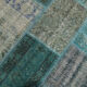 Tapis patchwork vintage vert 300x210cm