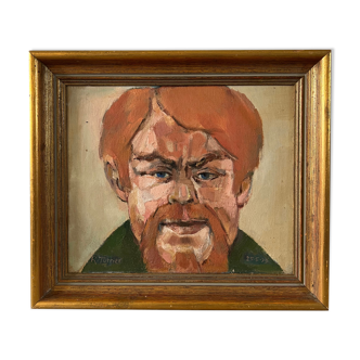 Old painting portrait