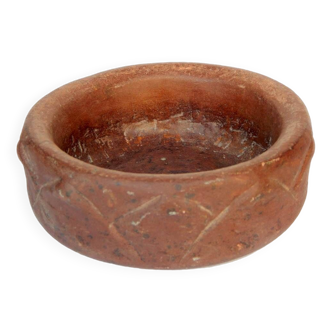 Old Stone Pot Mortar Empty Pockets Stone Pot India