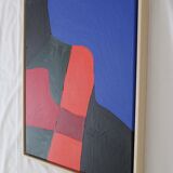 Acrylic painting on canvas "colored composition" 55x46 cm