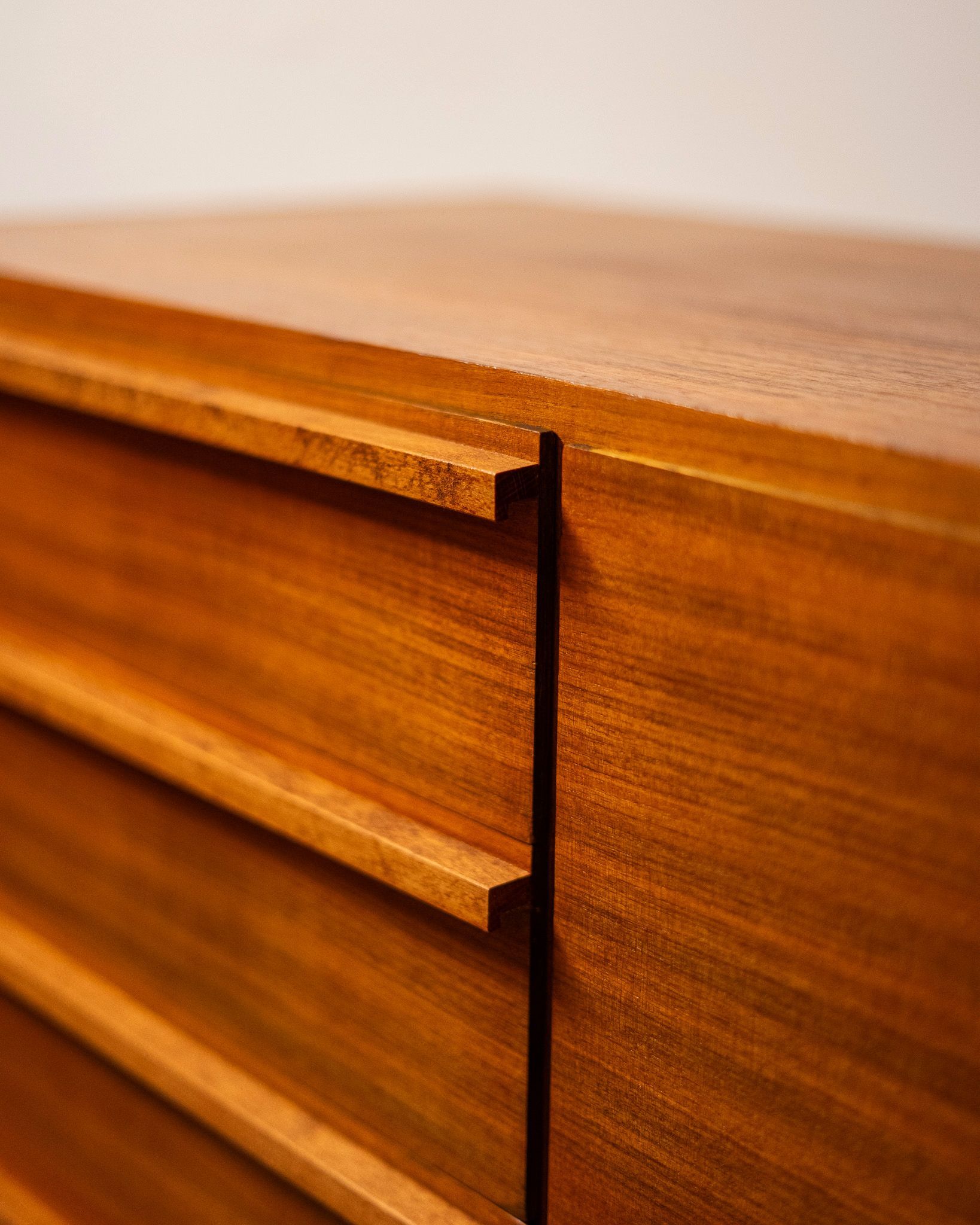 Compact mid-century teak sideboard