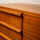 Compact mid-century teak sideboard