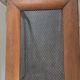 Table basse bois et métal perforé