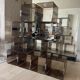Set of 12 smoked plexi lockers and chrome insert by Michel DUMAS, 1970s
