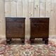 Art Deco bedside tables – Rosewood, Carrara marble & Brass – Year