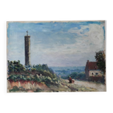 Painting on cardboard signed by Henri Coutant (1868-1935)