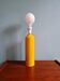 Vintage table lamp in yellow lacquered metal, 1980s