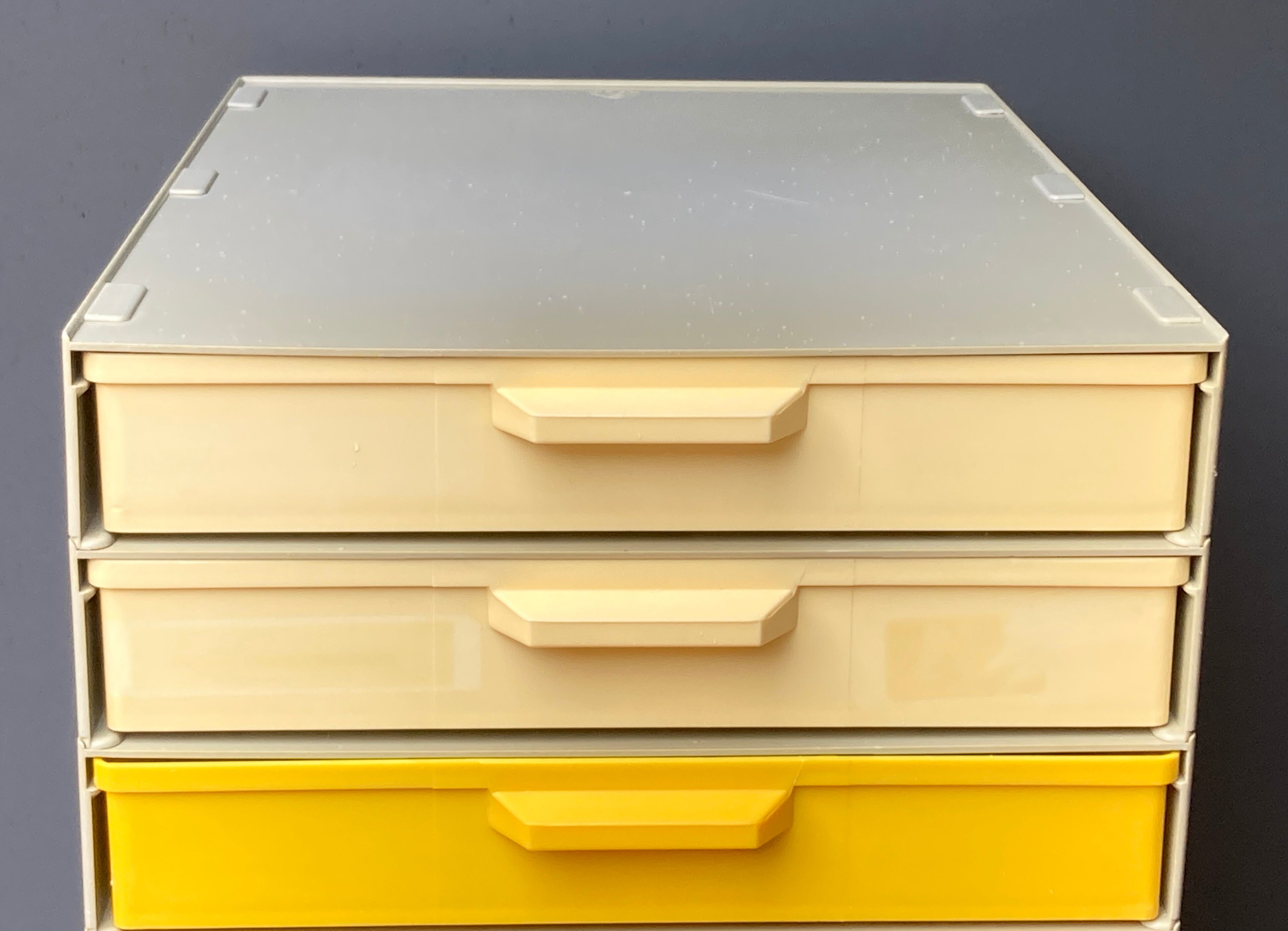 12-drawer vintage office locker