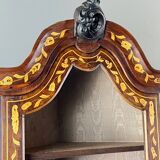 Inlaid corner display cabinet, 19th century