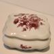 Limoges porcelain candy box with floral decoration