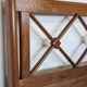 Double bed from Atelier Saint-Sabin in solid oak with lattices - 1950s