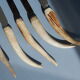 5 wooden deer knives, 60s in France