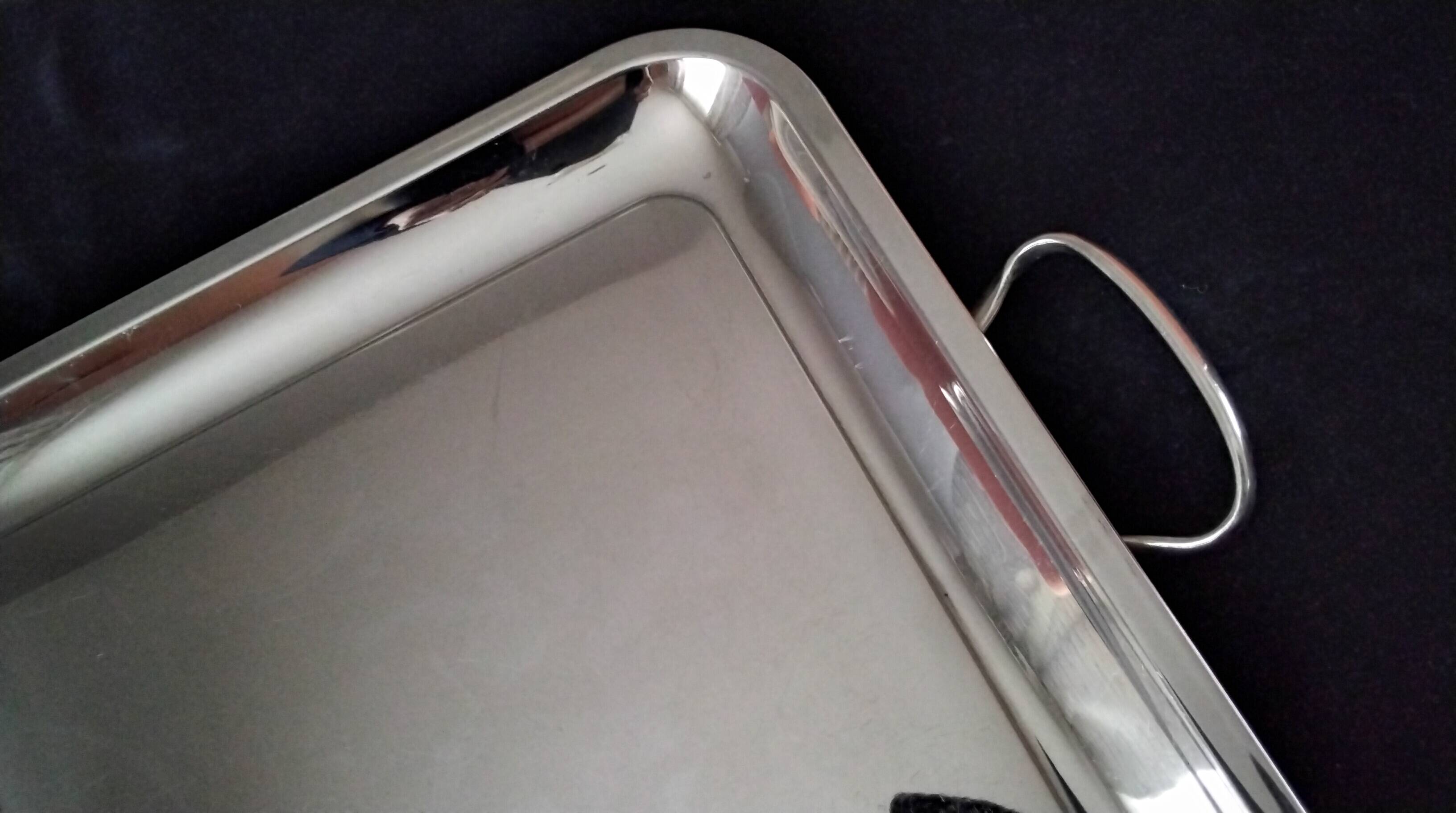 Guy Degrenne Stainless Steel Serving Tray 44.5 x 31.5 cm