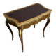 Bureau galbé style Louis XV en marqueterie