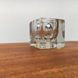 Vintage German table lamp in glass TA 14 Cube by Peill & Putzler, 1970s.