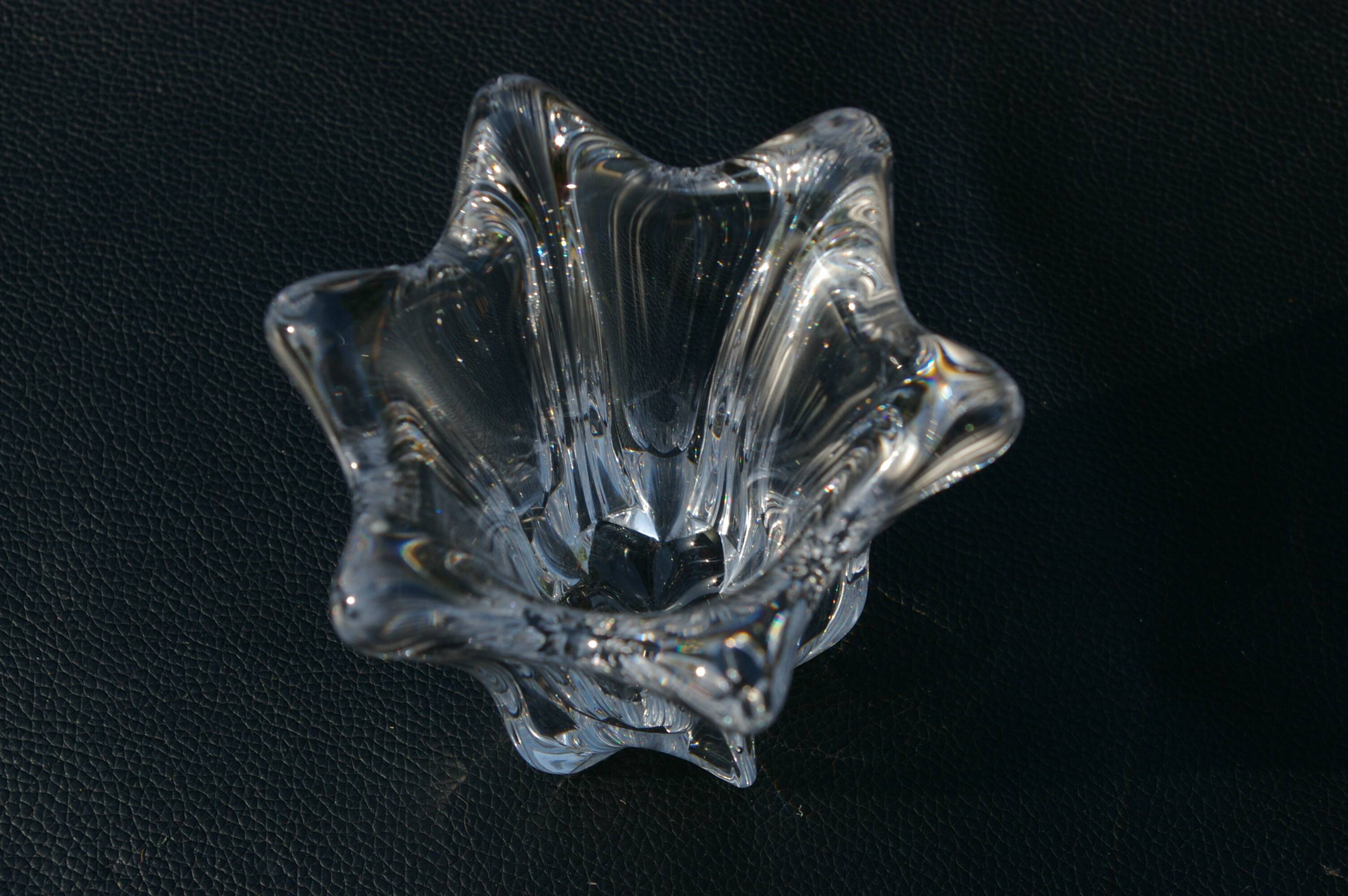 Petit Vase vintage en Cristal de Daum - H 8,5cm