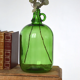 Green cylinder vase