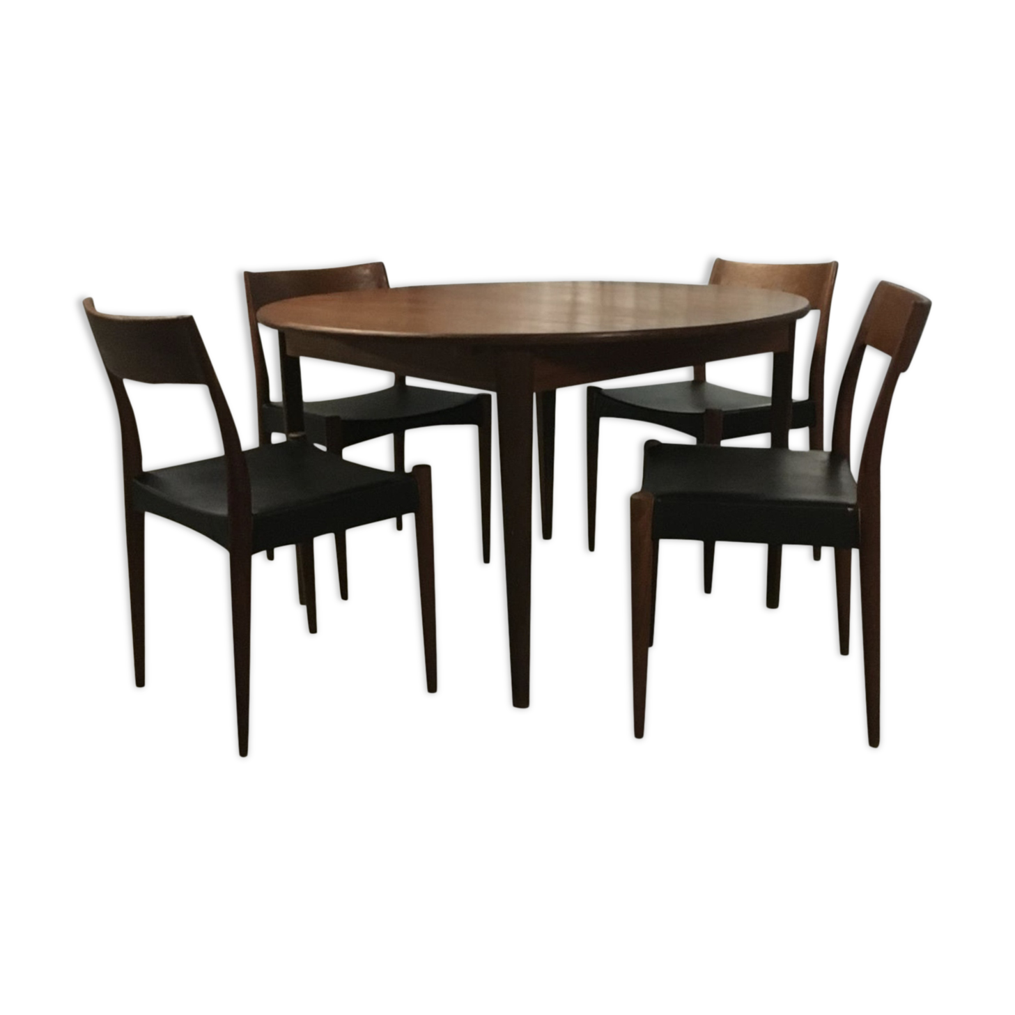 Danish Teak Dining Set by Arne Hovmand Olsen for Mogens Kold, 1950s