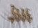 Wall-mounted tea towel holder or key holder in brass with ducks.