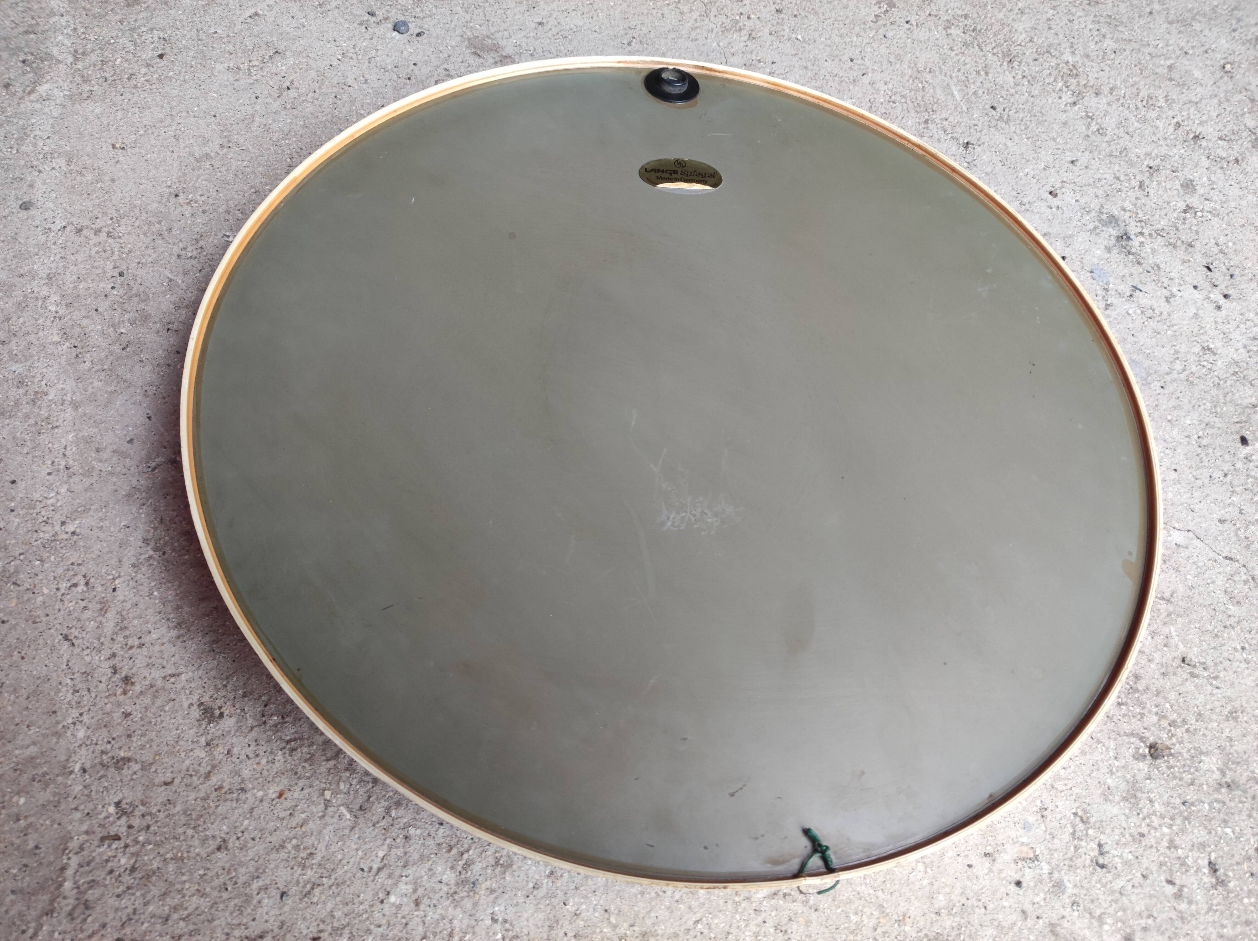 Vintage white round mirror 70 Lange Spiegel Germany