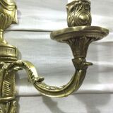 Paire d'appliques en bronze st Louis XVl