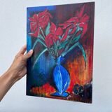 Bouquet de fleurs expressionniste