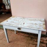 Pastel blue farm table