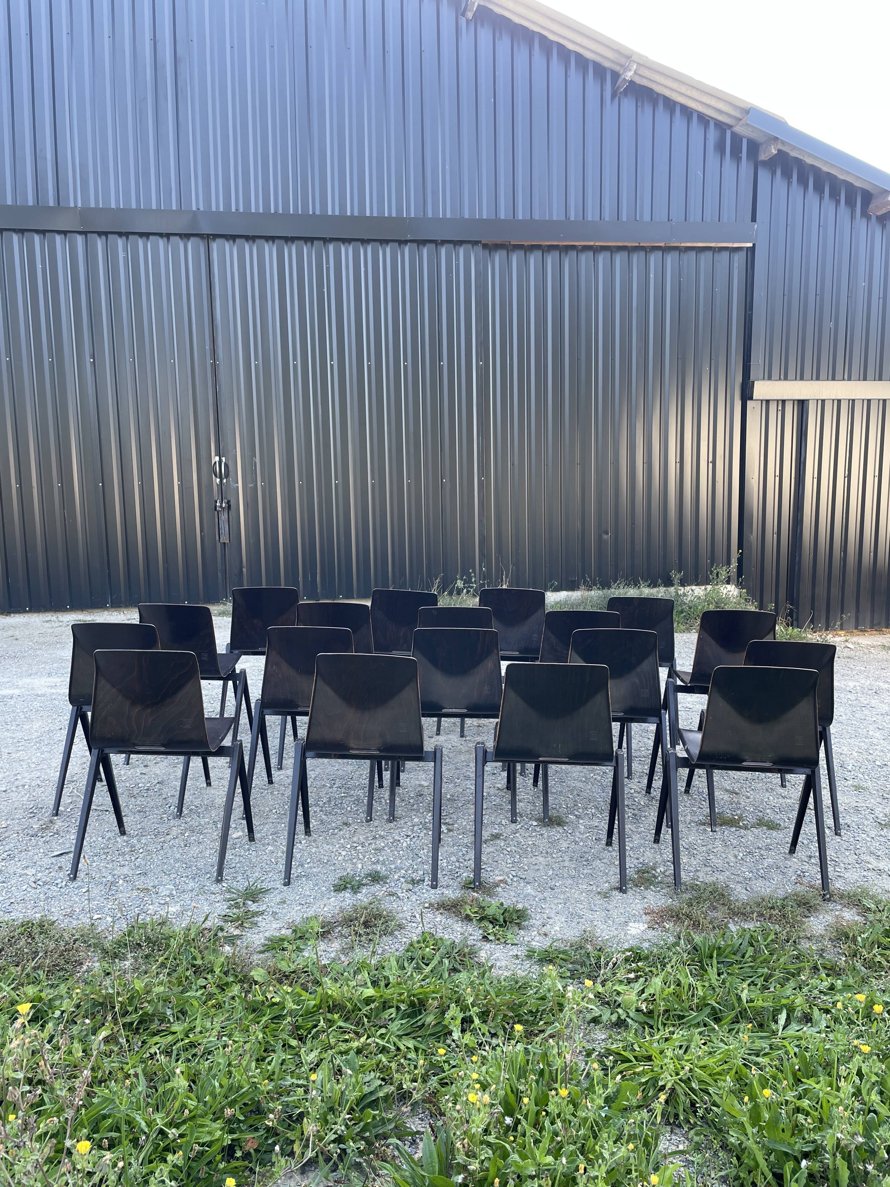 Set of 18 chairs Galvanitas, 60s