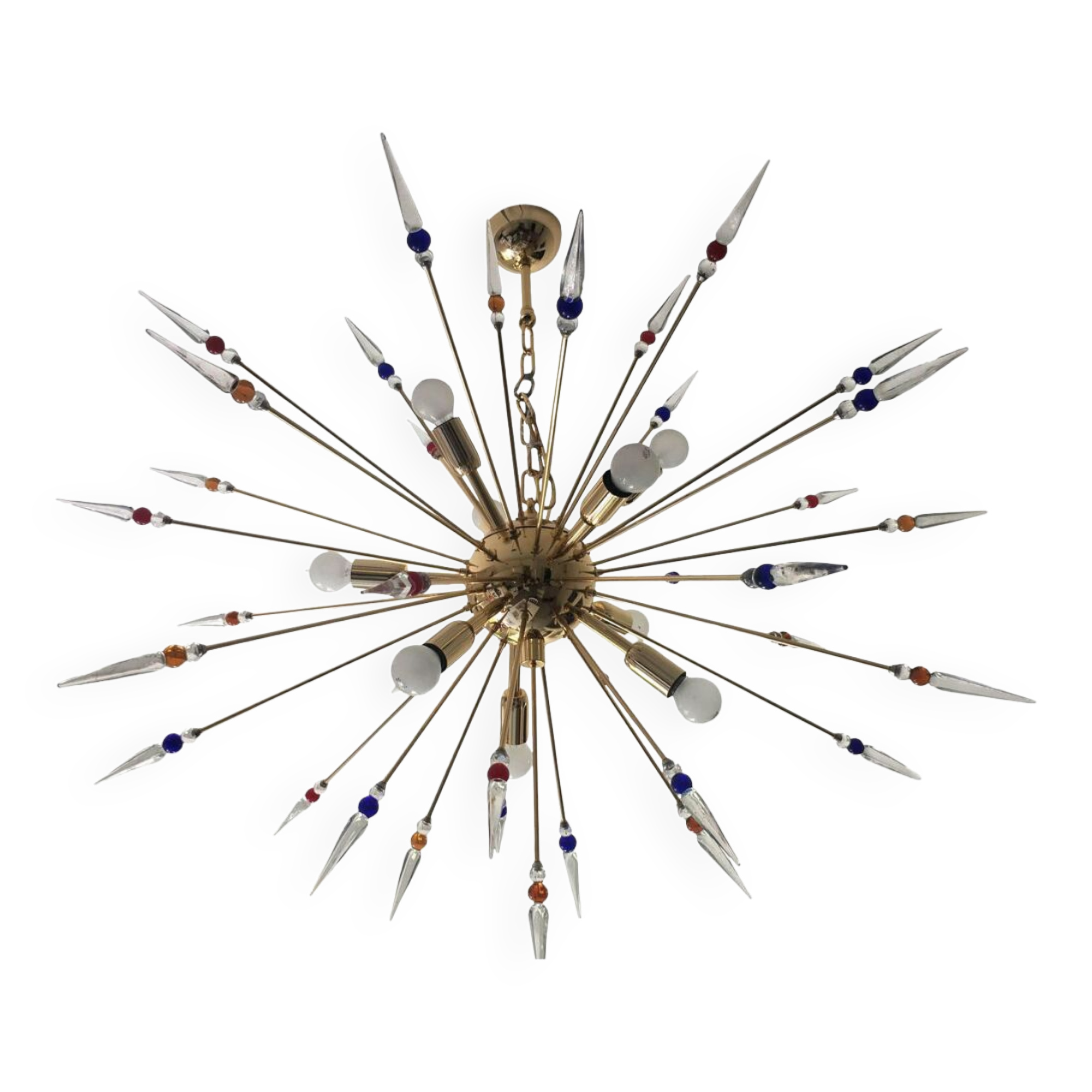 Ceiling lamp in Murano glass sputnik