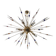 Plafonnier en verre de Murano spoutnik