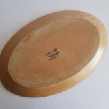 Plat ovale en gres Cnp gres village France vintage