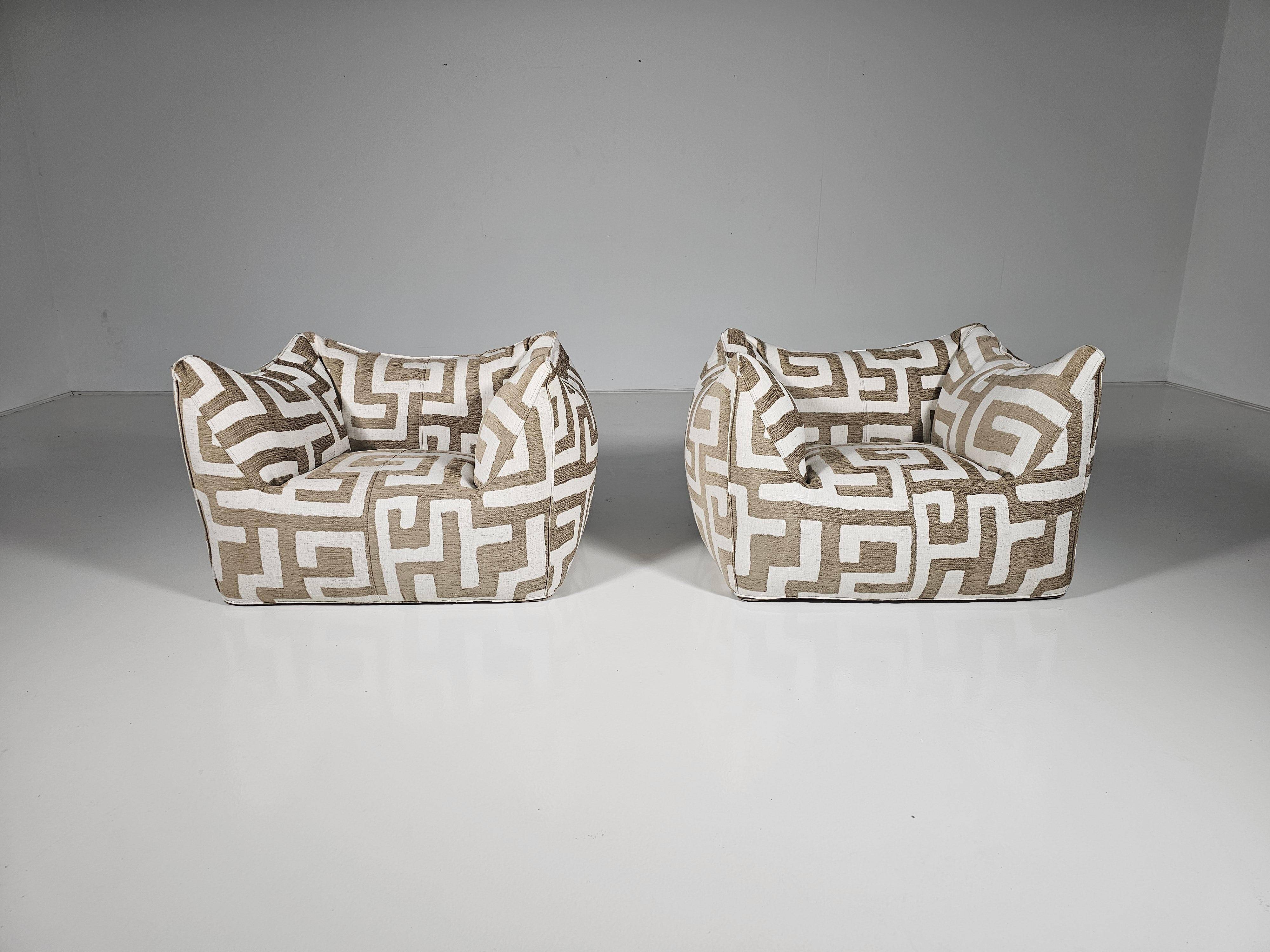 Lounge chairs Le Bambole by Mario Bellini for C&B Italia, 1970
