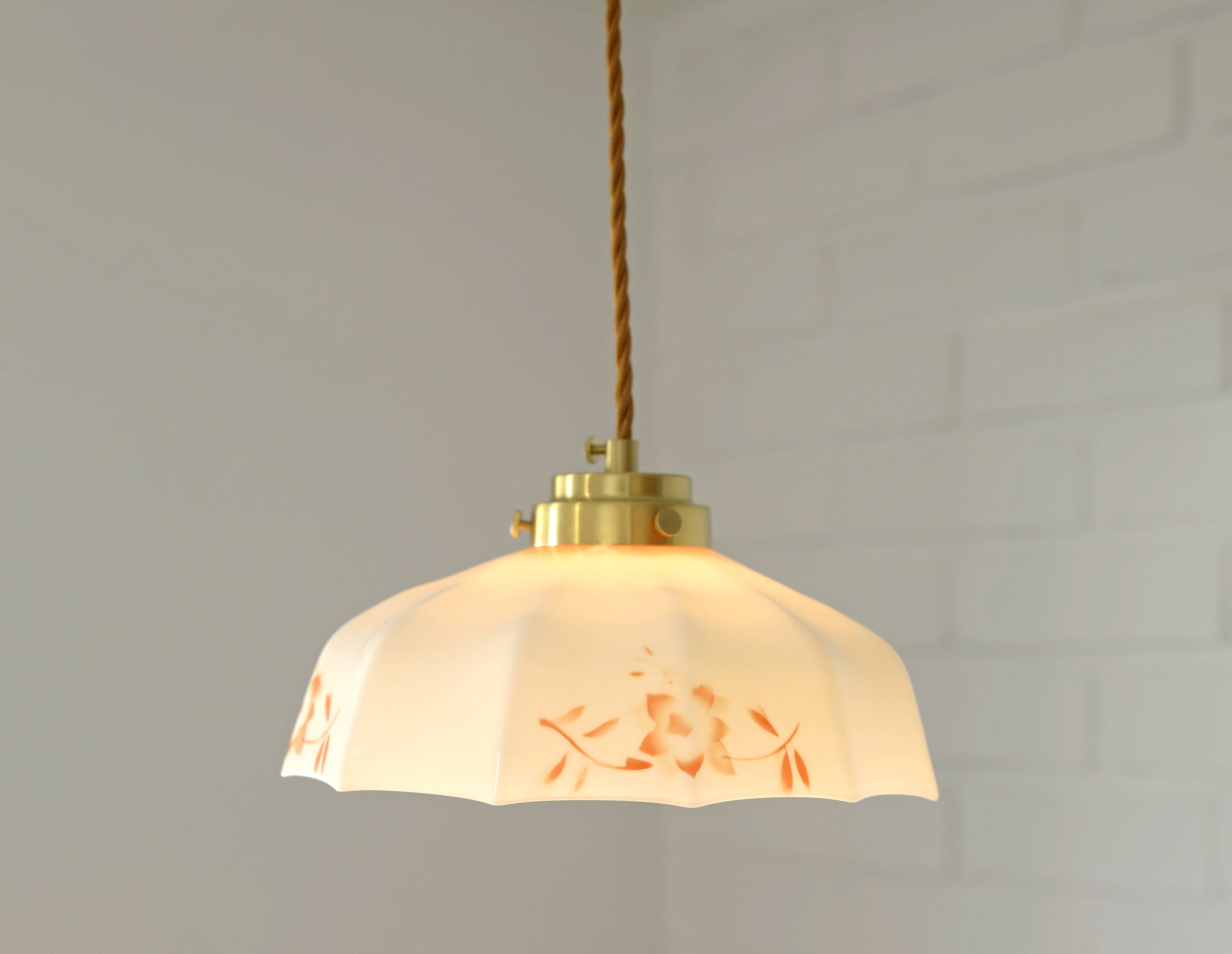Vintage pendant lamp retro kitchen 50s mid-century farmhouse hanging lamp