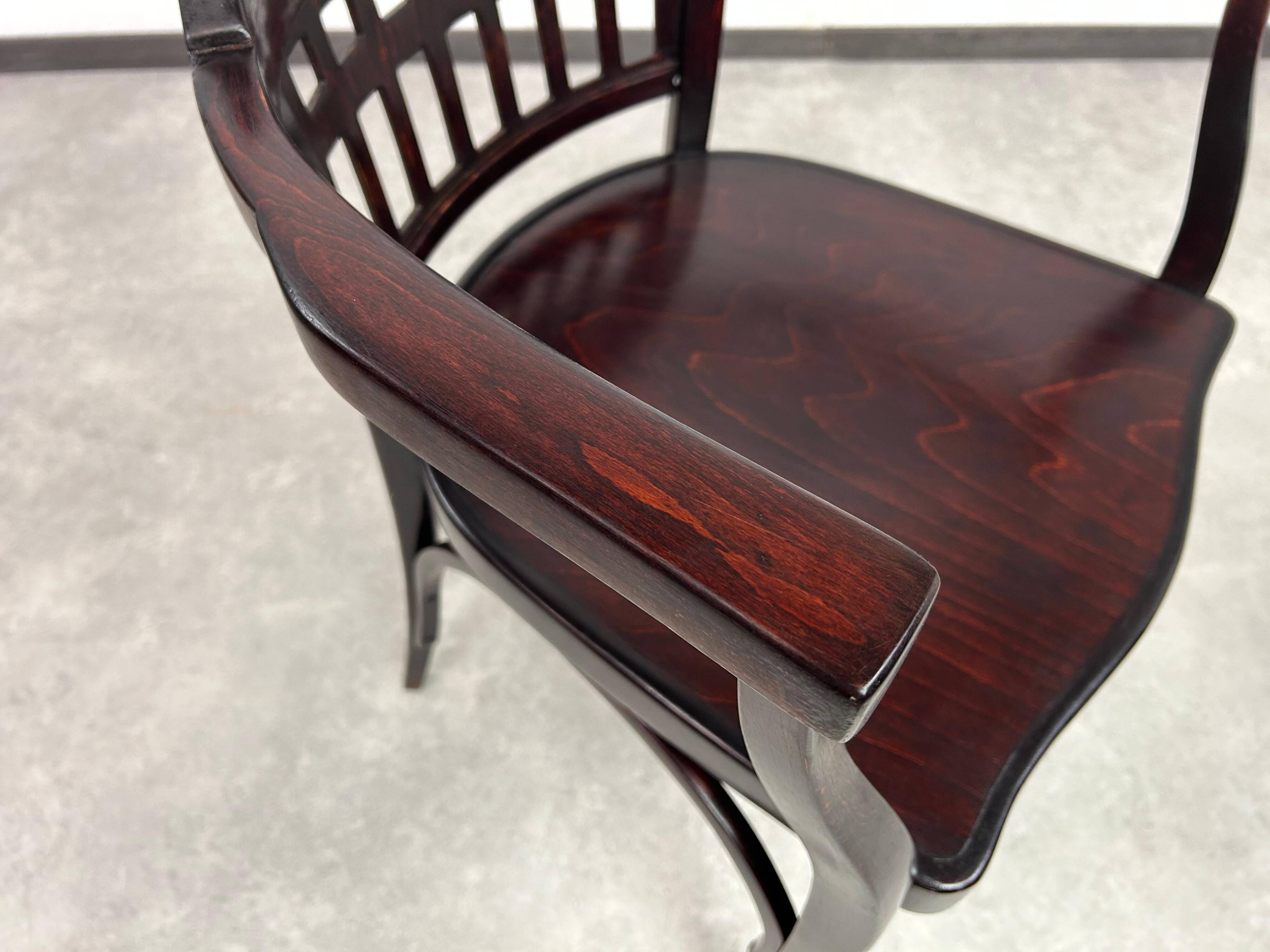 Secession office chair no. 714 by Otto Wagner for J&J Kohn