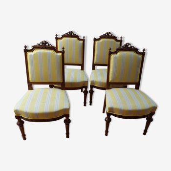 Lot de 4 chaises de style dit louis xvi