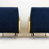 Mid-century r-360 ash armchairs by Janusz Różański, 1960s, Set of 2