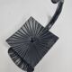 Art Deco wrought iron spade in the shape of Ginkgo Biloba leaf