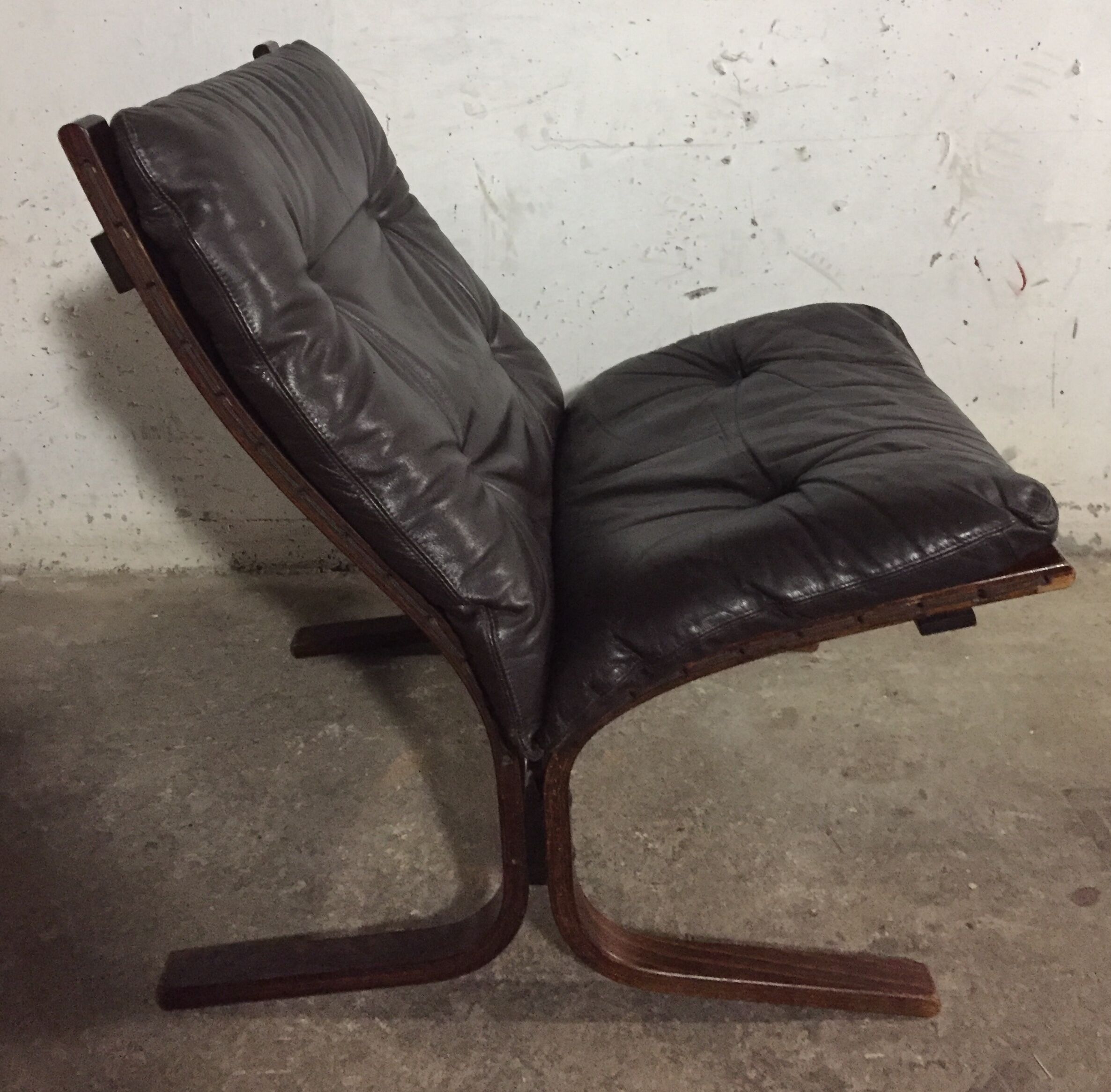 Armchair "siesta" leather wesnofa - 1960