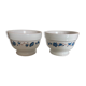 Lot of 2 bowls Ceramic decoration decor Moustiers G. F.