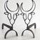 Pair of vintage 1960s andirons