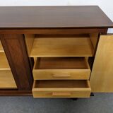 Art Deco style rosewood and sycamore sideboard circa 1950