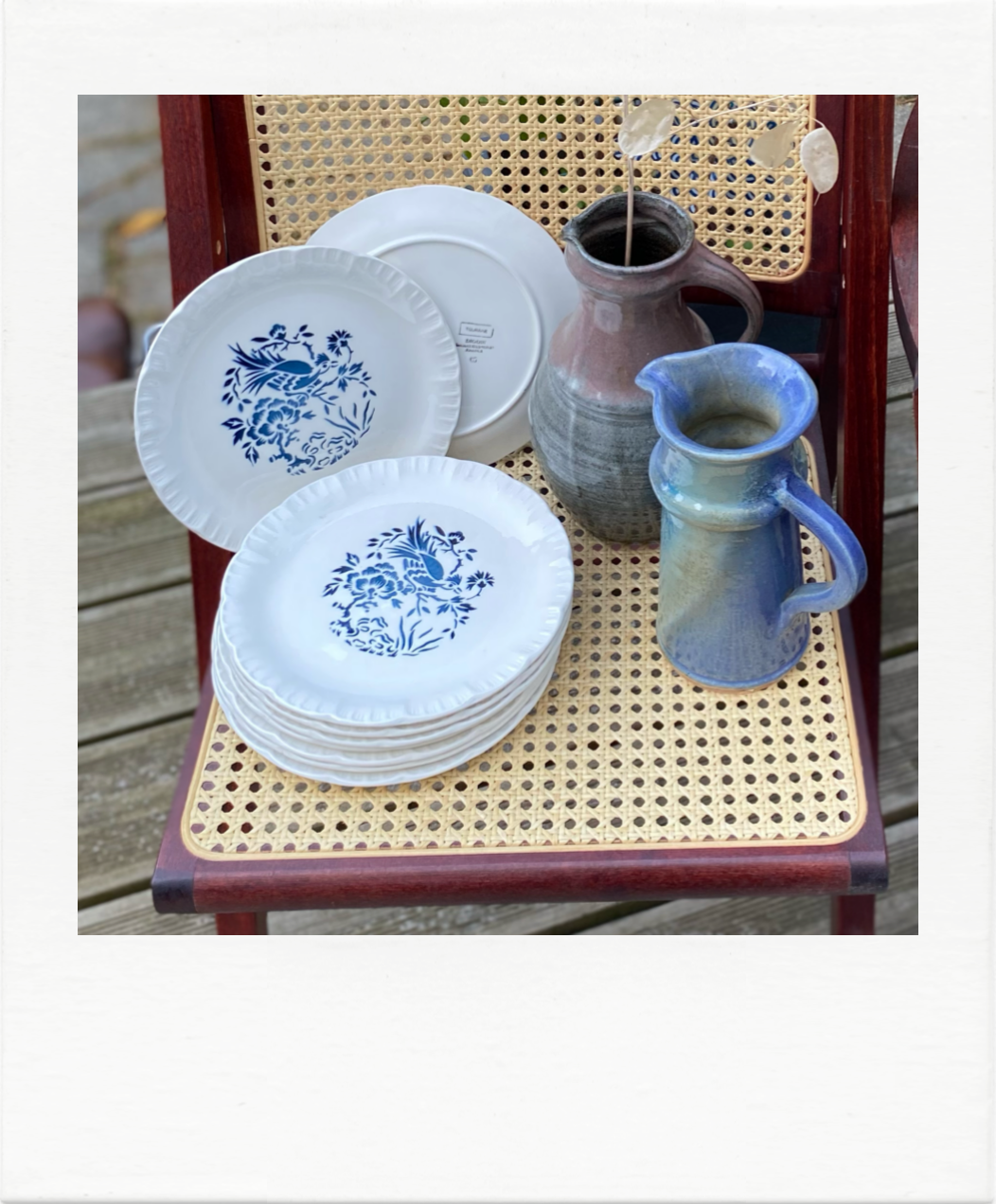 Dessert plates Digoin Sarreguemines x 9