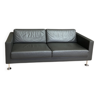 VITRA Park Sofa – Jasper Morrison – premium grey leather canapé