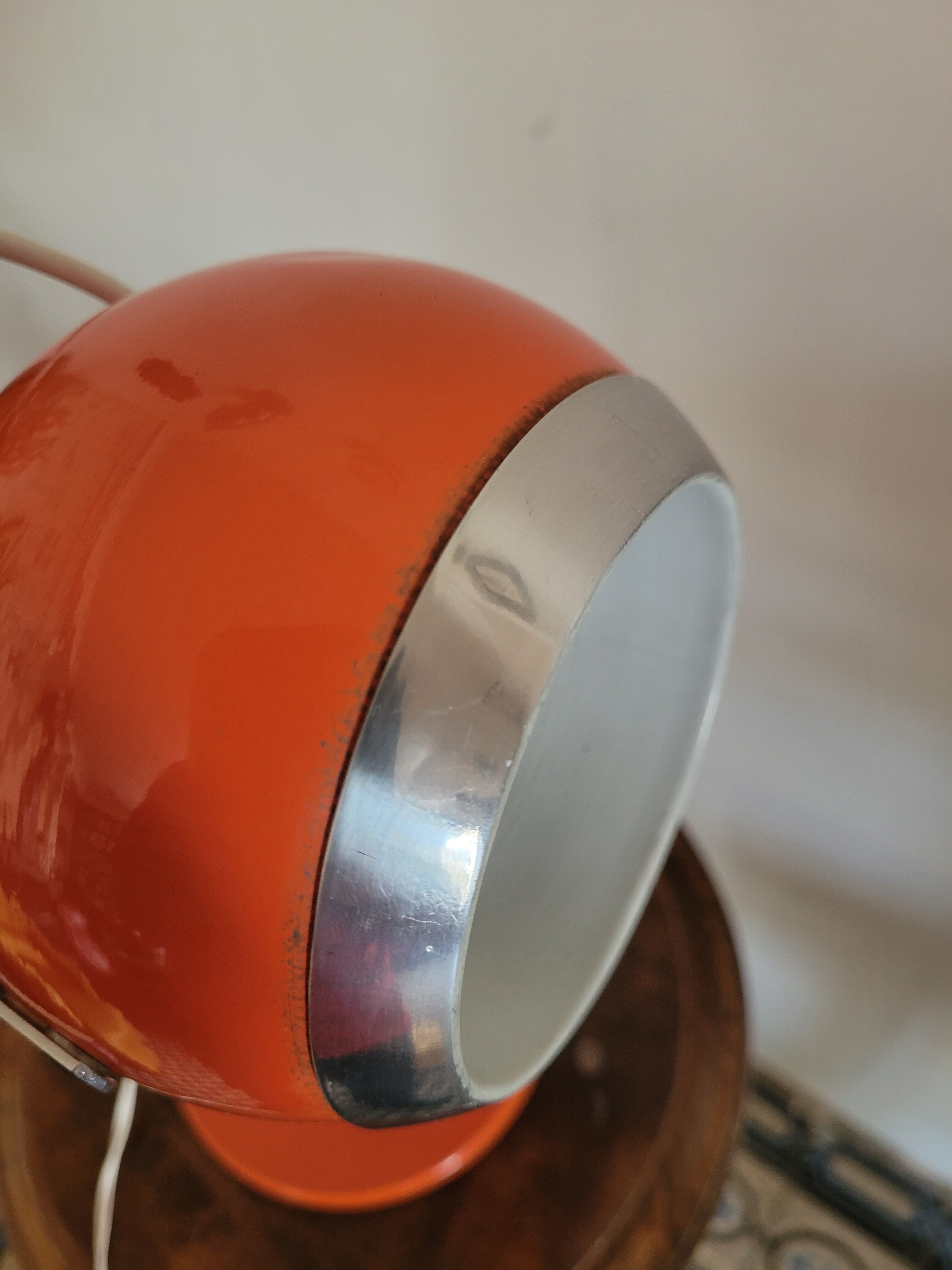 Orange eye ball lamp