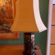 Lampe pagode , abat jour soie